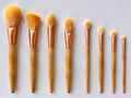8-Piece Bamboo Makeup Brush Set – Professional Vegan Face & Eye Brushes for Foundation, Powder, Blush, Contour & Eyeshadow