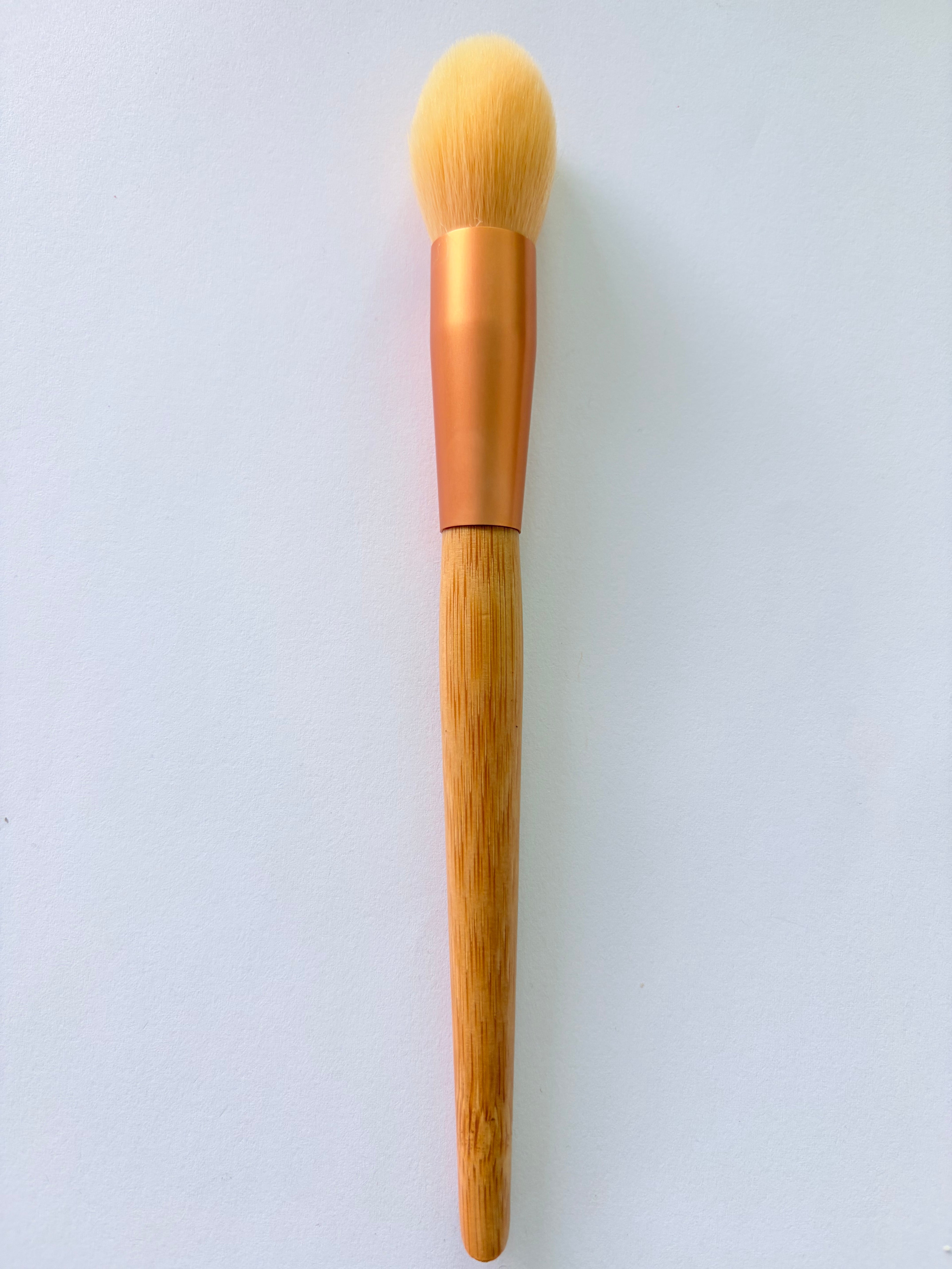 Ultra Soft Blush Brush – Bamboo Handle Angled Powder Blush Makeup Brush for Flawless Cheek Application