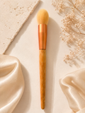 Ultra Soft Blush Brush – Bamboo Handle Angled Powder Blush Makeup Brush for Flawless Cheek Application
